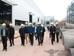 四川省經濟和信息化廳領導一行蒞臨我司新建生產基地項目現場參觀調研